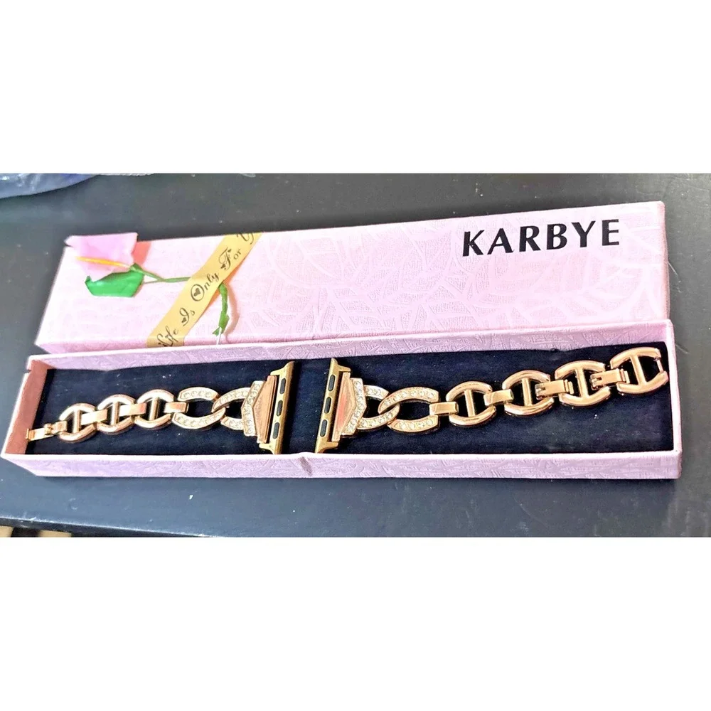 Karbye Band Bracelet Wrist Strap For Apple Watch Rhinestones